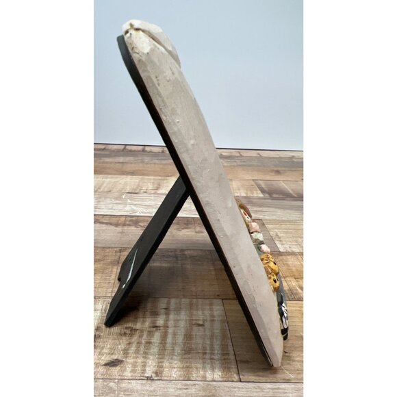 Vintage Eddie Walker Noahs Ark-Themed Hand-Painted Wooden Picture Frame 3D - Picture 3 of 4